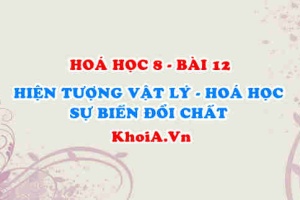 Sự biến đổi chất là gì? Ví dụ về sự biến đổi chất, hiện tượng vật lý và hiện tượng hoá học - Hoá 8 bài 12